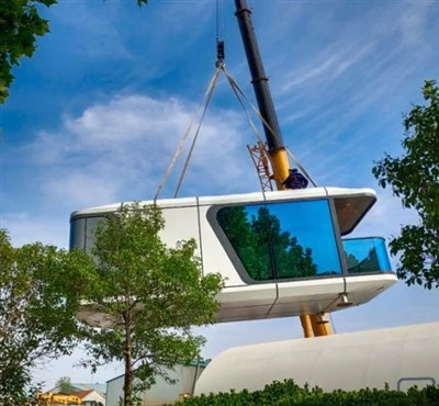 Cabina della casa prefabbricata della capsula spaziale