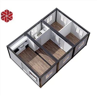 Piccole case fuori dai container
